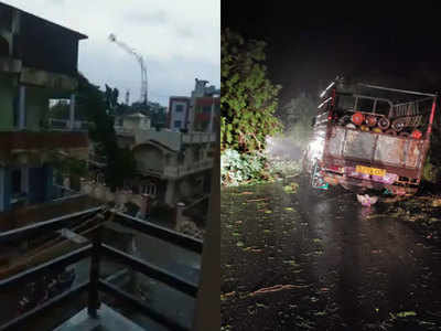 Cyclone Tauktae Update: गुजरात से टकराया ताउते, तेज हवा और भारी बारिश के बीच ऊना में टूटकर गिरा मोबाइल टावर