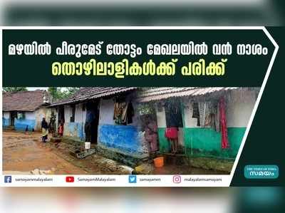 മഴയില്‍ പീരുമേട് തോട്ടം മേഖലയില്‍ വന്‍ നാശം; തൊഴിലാളികള്‍ക്ക് പരിക്ക്