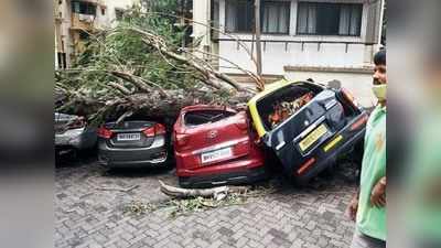 Tauktae in Mumbai: जब पेड़ के नीचे दब गईं 4 कारें...मुंबई में ताउते के कहर का मंजर बयां करती 5 तस्वीरें