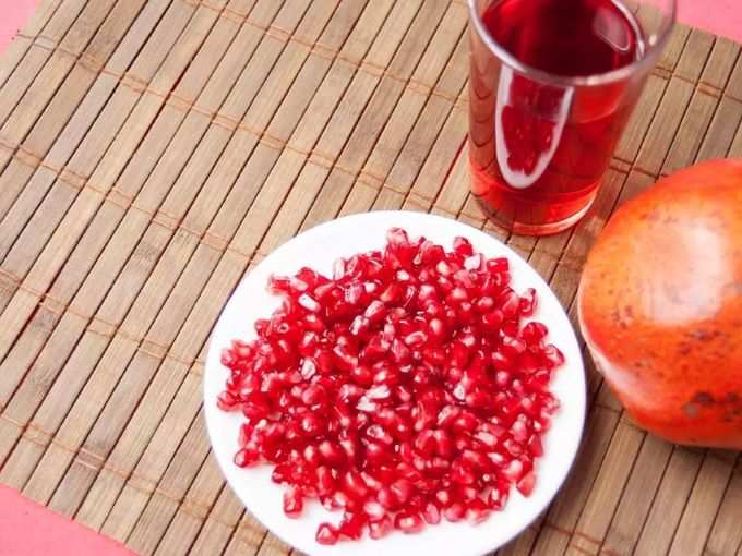 ​अनार का जूस (Pomegranate juice)