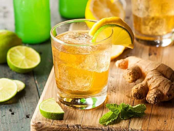 आलं-लिंबाचा ज्यूस (lemon and ginger juice)