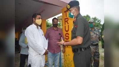 kaushambi news: कोरोना से बचाने को सेना ने कौशांबी के इस गांव को लिया गोद, लगाया है मेडिकल कैंप