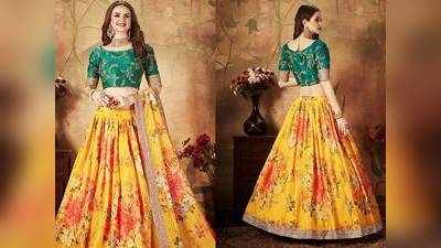 Flared Lehenga Choli : बंपर छूट पर खरीदें हैवी फ्लेयर वाले ब्राइडल लहंगा चोली