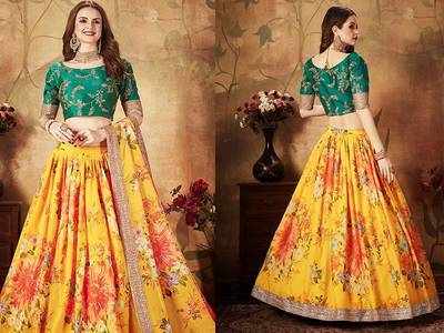 Flared Lehenga Choli : बंपर छूट पर खरीदें हैवी फ्लेयर वाले ब्राइडल लहंगा चोली