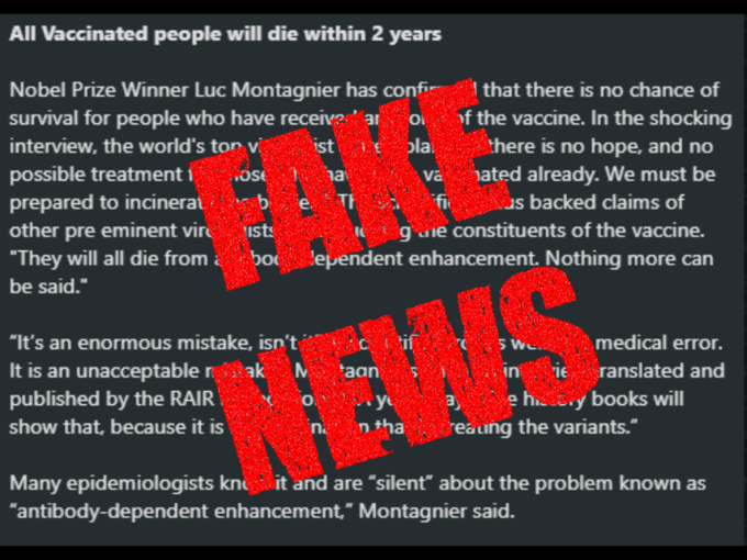 vaccination people die in 2 years whatsapp fake news image