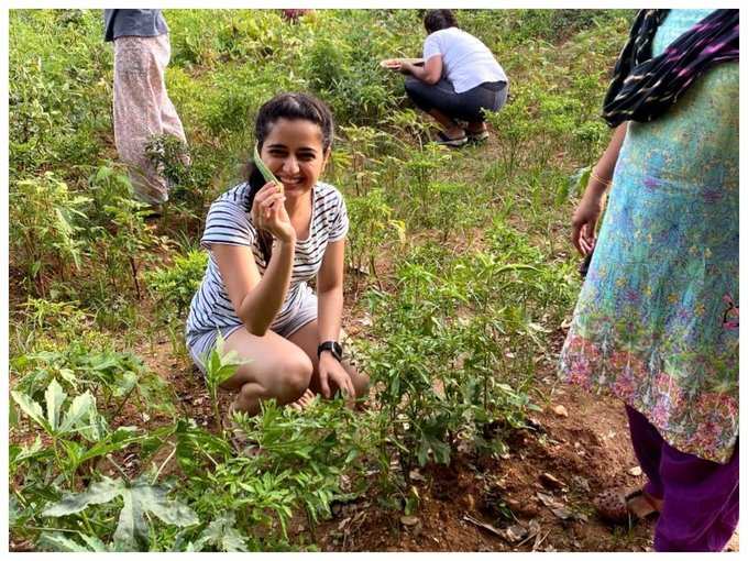 ಆರೋಗ್ಯಕರ ವಾತಾವರಣದಲ್ಲಿ ಕಾಲ ಕಳೆಯುತ್ತಿರುವ ಖುಷಿಯಲ್ಲಿ ಆಶಿಕಾ