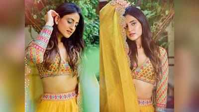 Yellow Lehenga Choli : हल्दी या शादी के फंक्शन में पहनने के लिए खरीदें येलो कलर का लहंगा चोली