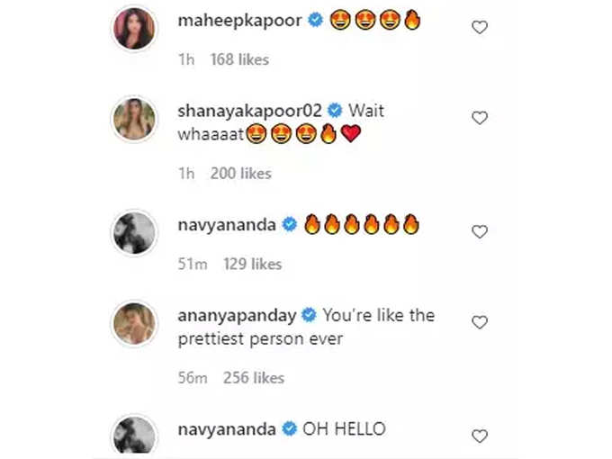 Comments On Suhana Khan Post