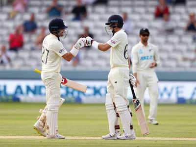ENG vs NZ 1st Test day 2 Highlights: बर्न्स और रूट ने इंग्लैंड को संभाला, स्टंप्स तक बनाए 2/111 रन