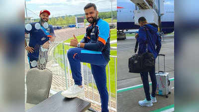 Team India Swag in Photos: टीम इंडिया पहुंची इंग्लैंड, तस्वीरों में देखें रोहित से केएल राहुल तक का स्वैग