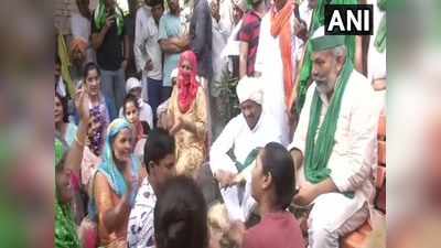 Rakesh Tikait: जेजेपी विधायक देवेंद्र सिंह बबली के विवादित बयान के खिलाफ टोहाना में धरने पर राकेश टिकैत, गिरफ्तार किसानों की रिहाई की भी मांग