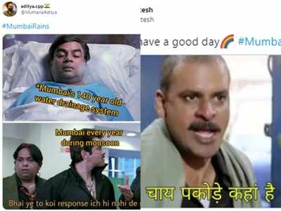 मुंबई में बारिश हुई जोरदार, सोशल मीडिया पर गिरे Memes मूसलाधार!