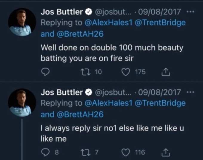 Buttler Tweet
