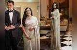 दुबई की इस दुल्हन ने अपनी शादी के रिसेप्शन में पहनी ईशा अंबानी की चमचमाती साड़ी, लगी बेहद सुंदर