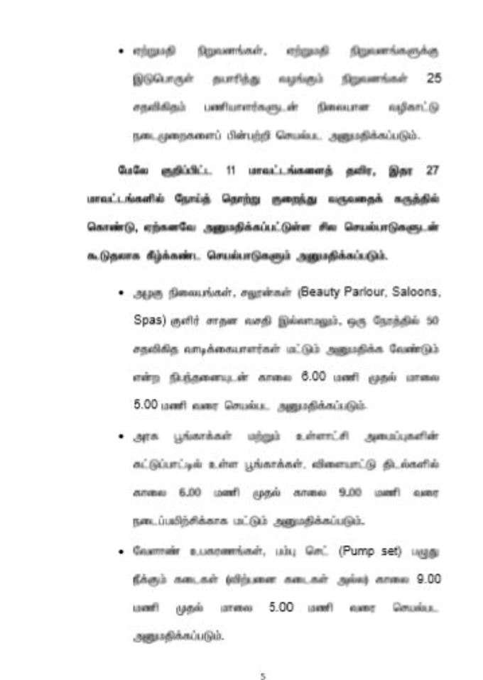 சலூன் கடைகள் திறப்பு