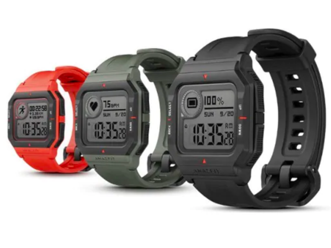 Amazfit Neo (कीमत: 2,499 रुपये): मेन हाइलाइट्स में डिस्प्ले, डिज़ाइन और 28 दिनों तक की बैटरी लाइफ शामिल है।