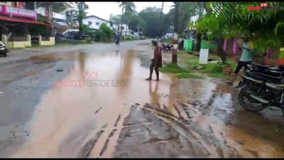 ಶಿವಮೊಗ್ಗ: ಇದು ಹೆದ್ದಾರಿಯೋ..? ಈಜು ಕೊಳವೋ..?