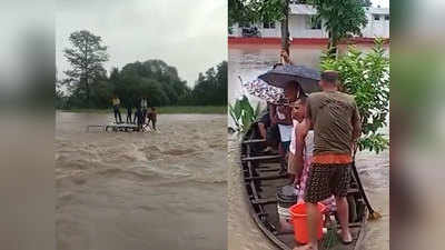 Bihar FLood Update: बिहार में लगातार बारिश से मंडराया बाढ़ का खतरा, VIDEO में देखिए तबाही का मंजर