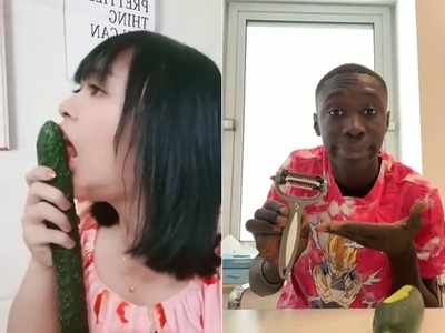 Viral Video: लड़की दांत से छील रही थी सब्जी, Khaby Lame ने बताया आसान तरीका!