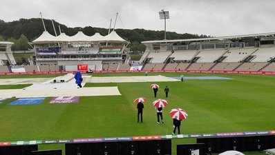 WTC Final: ঝমঝমিয়ে বৃষ্টি, পণ্ড প্রথম সেশনের খেলা