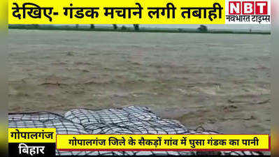 Bihar News: गोपालगंज में गंडक ने मचाई तबाही, सैकड़ों गांव में घुसा पानी... 10 दिन से घरों में फंसे लोग
