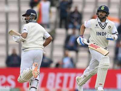 IND vs NZ: ಮೂರು ವಿಕೆಟ್‌ ಕಳೆದುಕೊಂಡ ಭಾರತಕ್ಕೆ ಕೊಹ್ಲಿ-ರಹಾನೆ ಆಸರೆ!