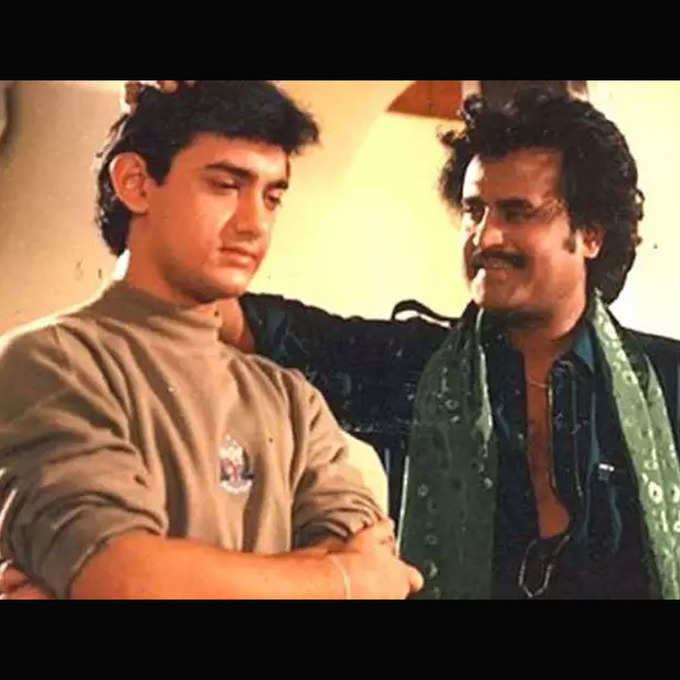 आमिर के साथ नजर आए थे रजनीकांत भी