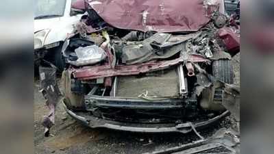 अहमदाबाद जा रही यूपी पुलिस की प्राइवेट गाड़ी ट्रक में घुसी, हेड कॉन्स्टेबल की मौत, इंस्पेक्टर समेत पांच घायल