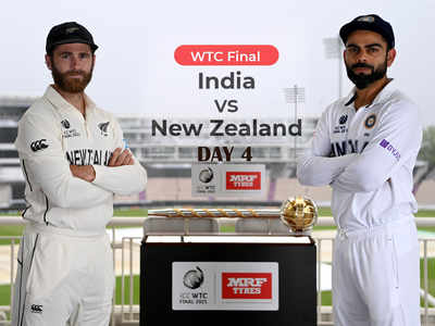 IND vs NZ WTC Final Day 4 Live: भारत आणि न्यूझीलंड वर्ल्ड टेस्ट चॅम्पियनशिप फायनलच्या चौथ्या दिवसाचे Live अपडेट