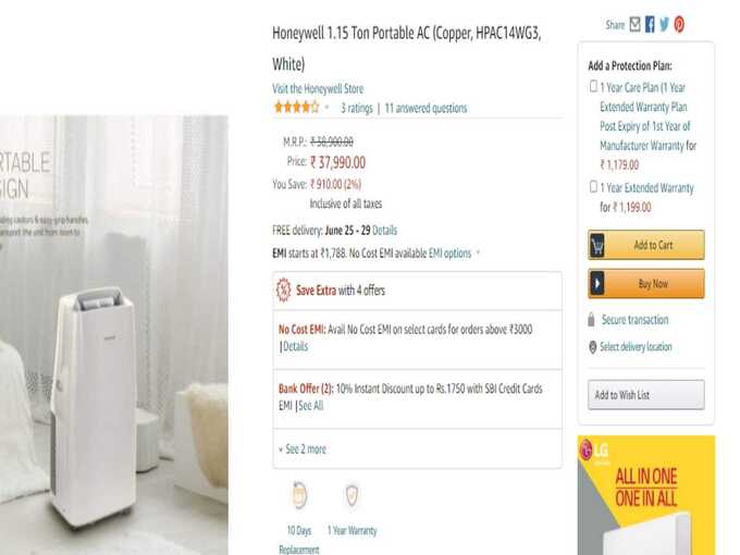 Honeywell Portable AC