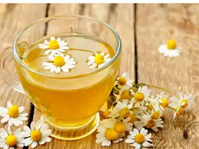 ​बबूने के फूल की चाय (Chamomile tea)