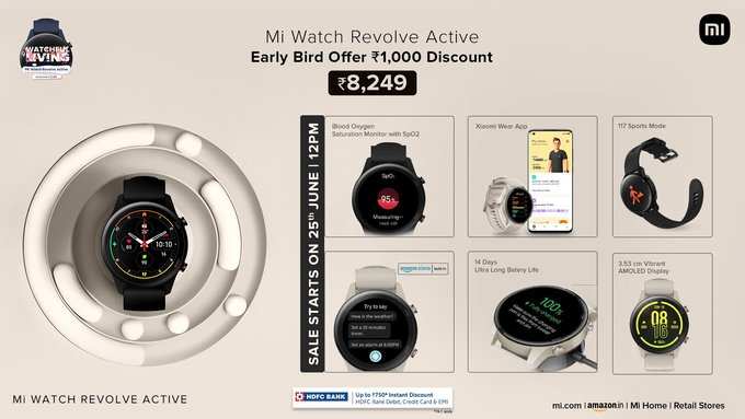 Mi Watch Revolve Active Specs