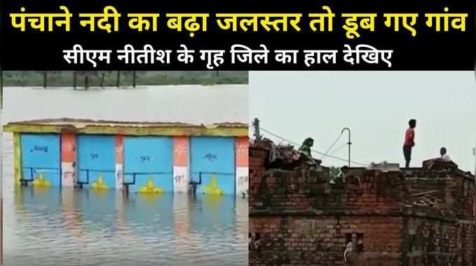 Nalanda News: पंचाने नदी का बढ़ा जलस्तर तो डूब गए गांव, वीडियो बयां कर रहा सीएम नीतीश के गृह जिले का हाल