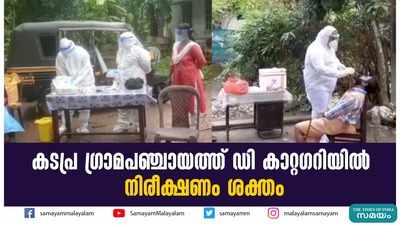 കടപ്ര ഗ്രാമപഞ്ചായത്ത് ഡി കാറ്റഗറിയില്‍; നിരീക്ഷണം ശക്തം