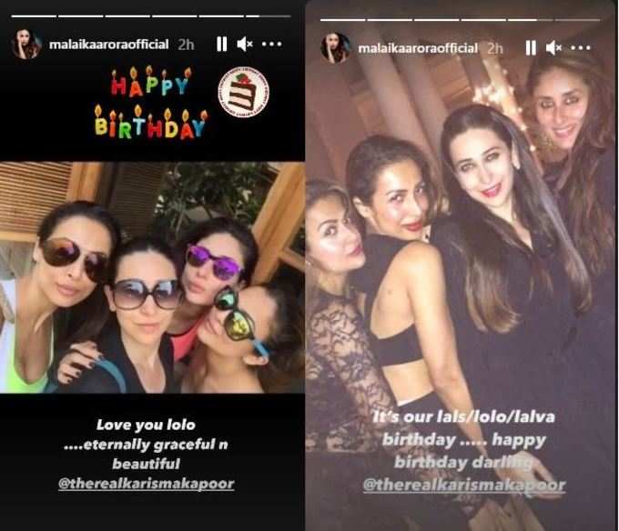 malaika arora insta story