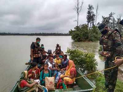 সুন্দরবনে জলস্ফীতির আশঙ্কা, নিরাপদে সরানো হল স্থানীয়দের