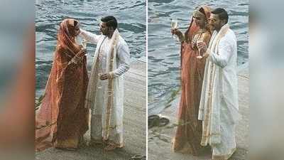 दीपिका-रणवीर की शादी की ये तस्वीरें नहीं देखी होंगी, शैंपेन का गिलास लिए आए नजर