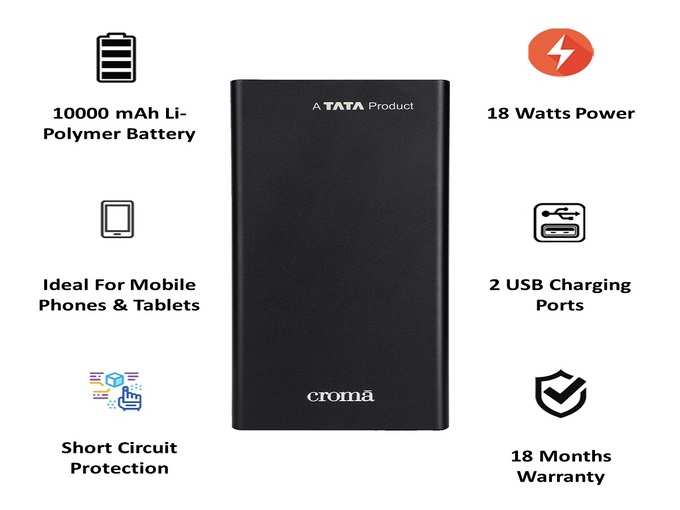 Power bank with 10000 mAh and 5000 mAh under 500 Rs 2