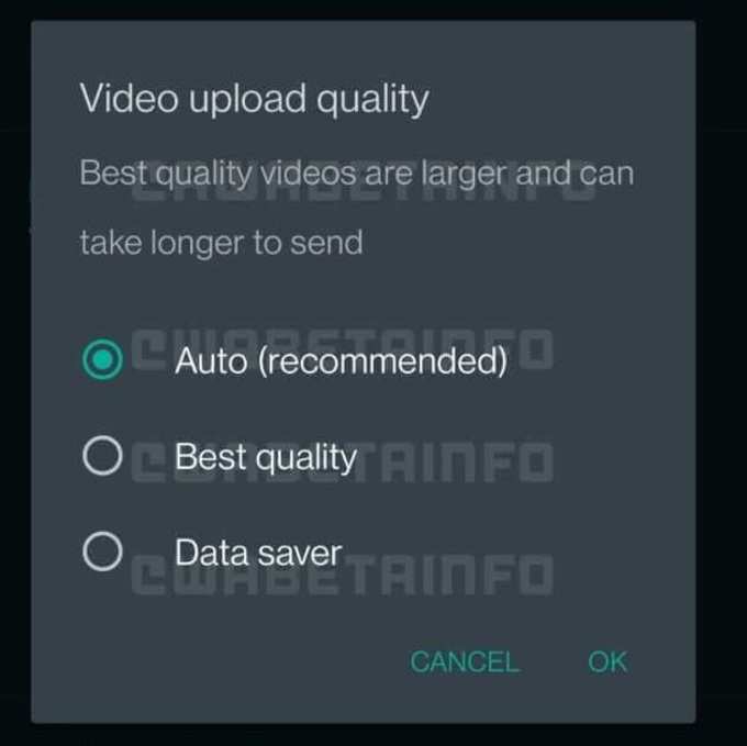 WhatsApp Video Upload Quality
