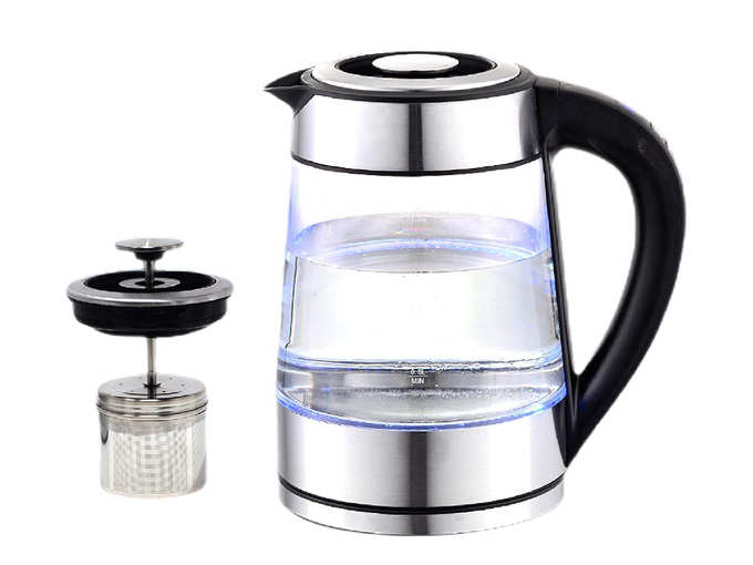 Upscale Digital Electric Glass Kettle- Adjustable Temperature, Keep Warm Function, 1.7 Litre Capacity, Tea &amp; Coffee Maker with Strainer Filter,360°...