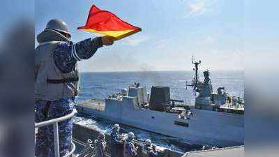 भारतीय नौसेना ने चीन की नाक के नीचे जापान, दक्षिण कोरिया के साथ किया जंग का अभ्‍यास