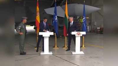 NATO एयरबेस पर भाषण दे रहे थे स्पेनिश PM, तभी रूसी विमानों के घुसपैठ का आया अलर्ट और...