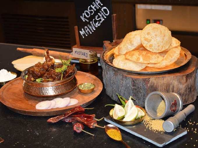 कोशा मंगशो डिश - Kosha Mangsho in Kolkata in Hindi