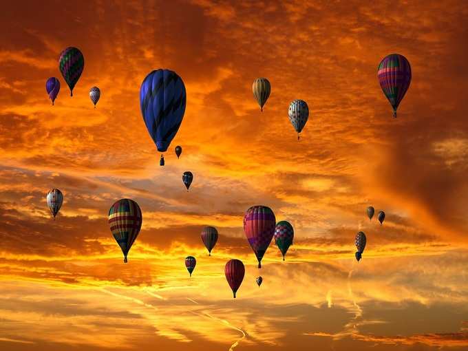 जयपुर में हॉट एयर बलून राइड - Hot Balloon Ride in Jaipur in Hindi