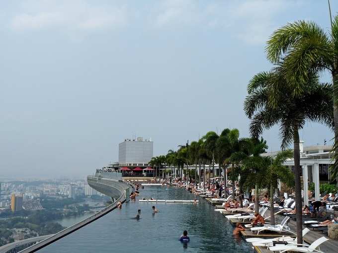 सैंड्स स्काईपार्क इन्फिनिटी पूल, सिंगापुर - Sands SkyPark Infinity Pool, Singapore in Hindi