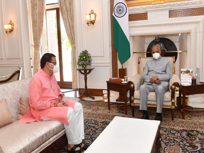 सीएम धामी ने राष्ट्रपति रामनाथ कोविंद से भी की मुलाकात