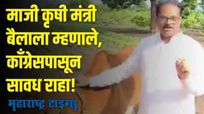 BJP - Congress |  माजी कृषी मंत्री बैलाला म्हणाले, काँग्रेसपासून सावध राहा!