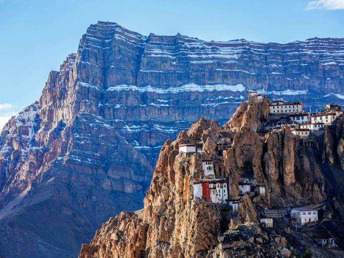 स्पीति घाटी में धनकर मोनेस्ट्री - Dhankar Monastery in Spiti Valley in Hindi