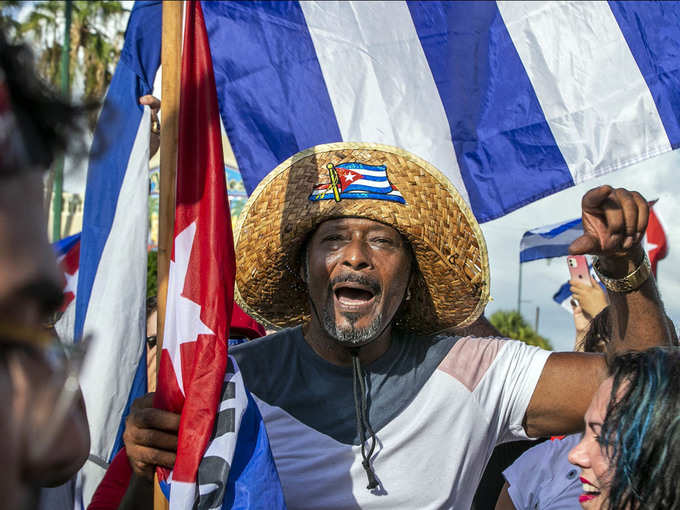Miami Cuba Exile Protest