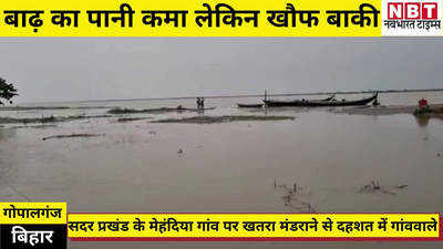Bihar Flood : गोपालगंज में घटा गंडक का पानी, लेकिन फिर सहमे इस गांव के लोग... जानिए वजह